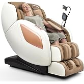 Mazzup Massage Chair Full Body with Heat, Full Body Zero Gravity Shiatsu Massage Chair, Kneading Recliner w/ 20 Auto Modes, Foot Massage, Bluetooth, USB Charging Port, Touch Screen Controller