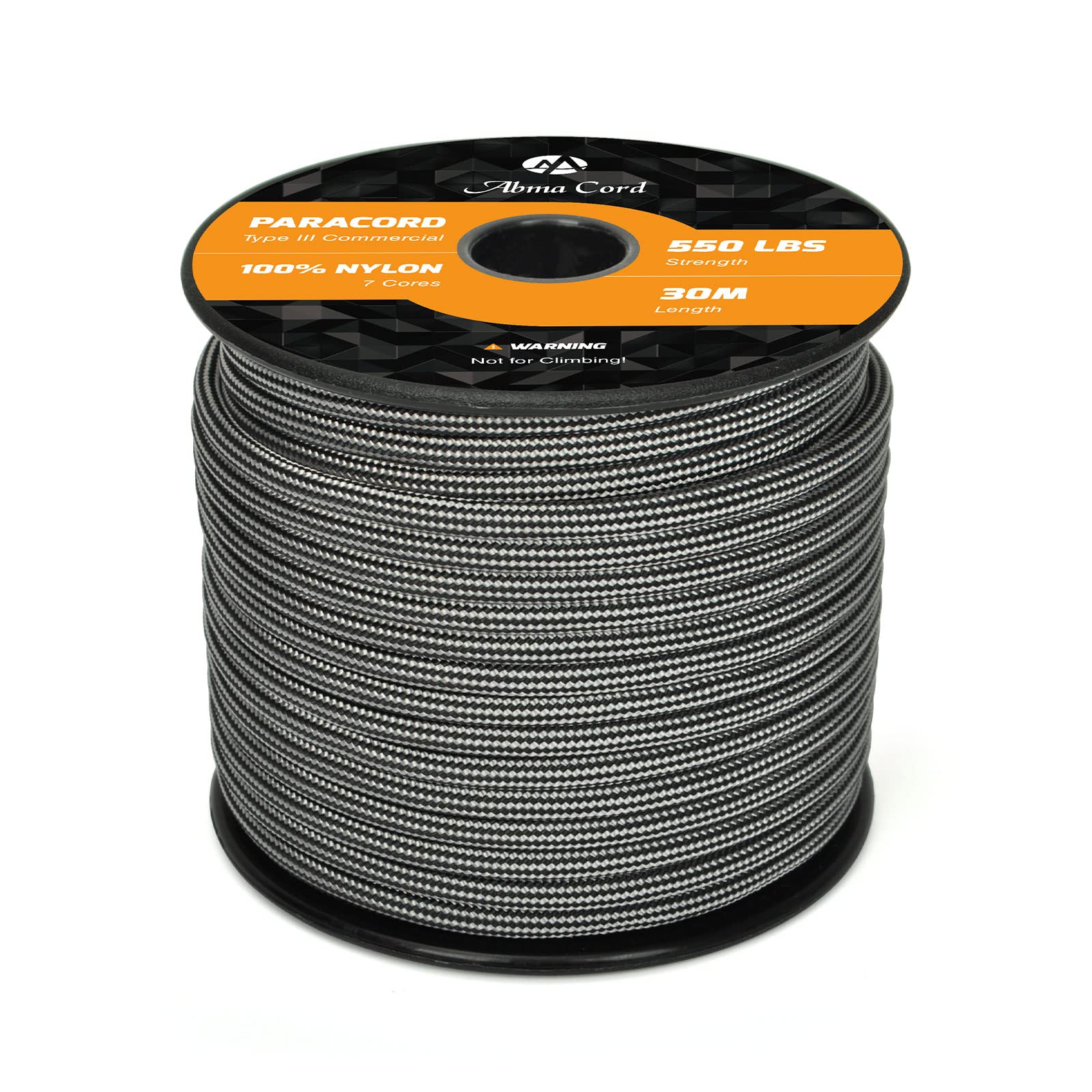 Abma Cord Paracord 550 4mm Nylon Rope Type III 7 Strands Parachute Cord - Max. 250kg (550lbs)