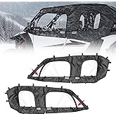 KEMIMOTO 2024+ XP 1000 Cab Enclosures Soft Upper Doors Upgrade YKK Zippers | Compatible with 2024 2025 2026 Polaris RZR XP 4 1000, Fit with Side Mirrors, UTV Upper Window Side Windshield Accessories