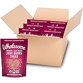 Wholesome Fair Trade Organic Light Brown Sugar, 24oz, 6-Pack
