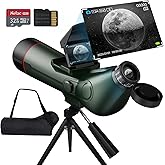 Smart Telescope, Professional Refractor Auto-focus Portable Digital Electronic Telescopes with 4K Astrophotography Camera, Internal And Externat Dual Screens Spotter for Adults and Beginners Astronomy