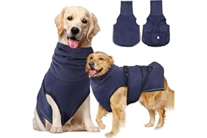 Dog Anxiety Jacket, Soft Dog Calming Vest, Anti Anxiety Vest for Dogs, Windproof Dog Winter Coat for Fireworks, Thunderstorm,