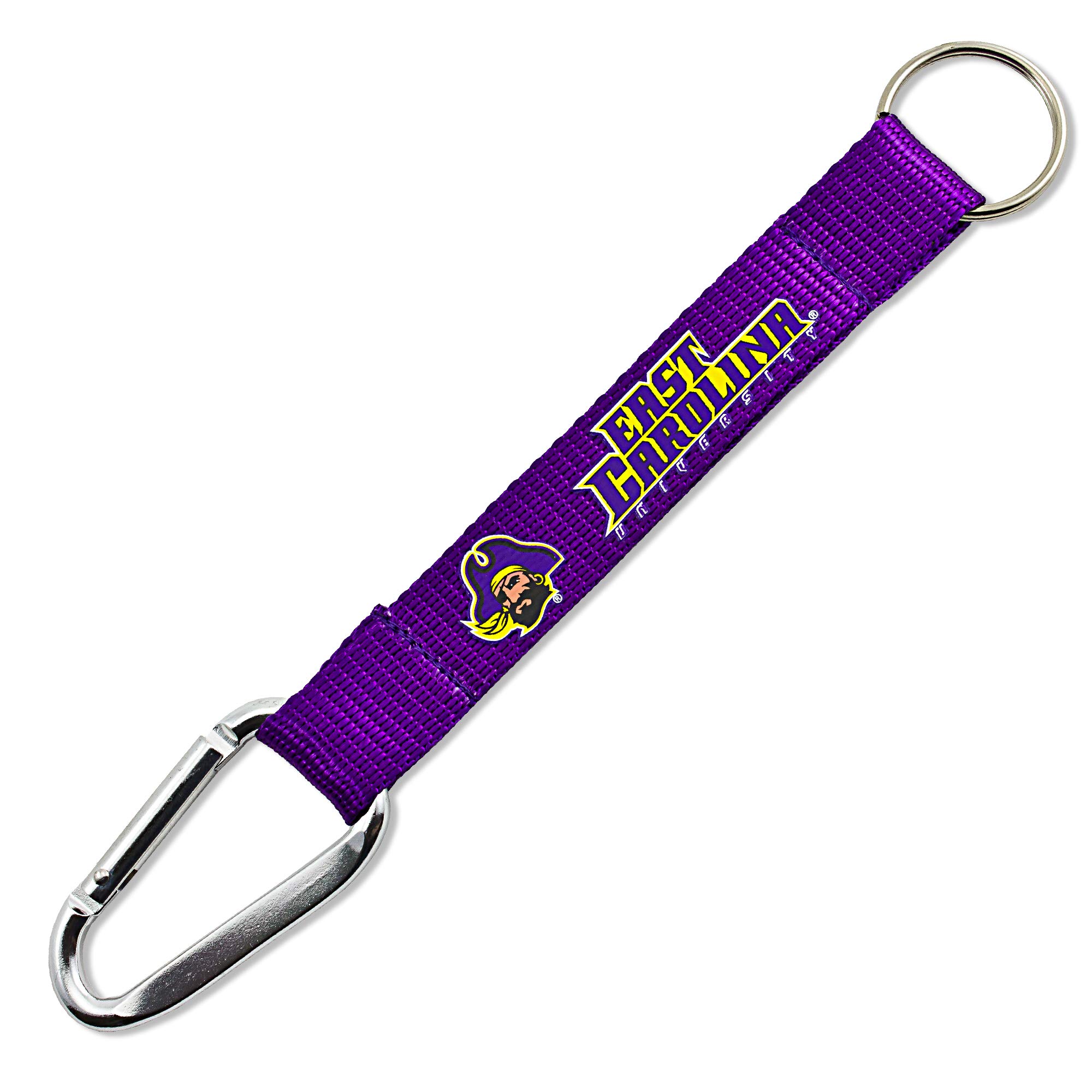 aminco NCAA East Carolina Pirates Carabiner Lanyard Keychain