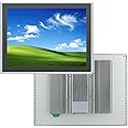 TouchWo 15 inch Capacitive Multi-Touchscreen Industrial Embedded Win-10 PC Monitor, IP65 Screen with 10 Points Touch Display, i5+RAM 8G+256G SSD, Integrated Phoenix2pin, HD-MI-Out & USB Ports
