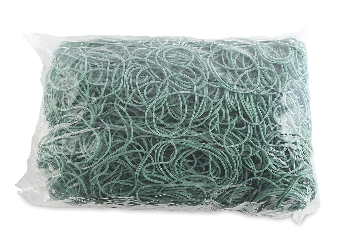 Rubber Bands OFFICE PRODUCTS Diameter 50mm 1,5x1,5mm 1000g Green/Small Office Accessories/Type-Standard/Material-Rubber/Weight (g)-1000 / Colour-Green/Size-1,5x1,5mm