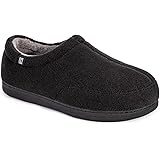 MERRIMAC Men's Minimalist Memory Foam Slippers, Indoor House Shoes with Cozy Coral Fleece Lined