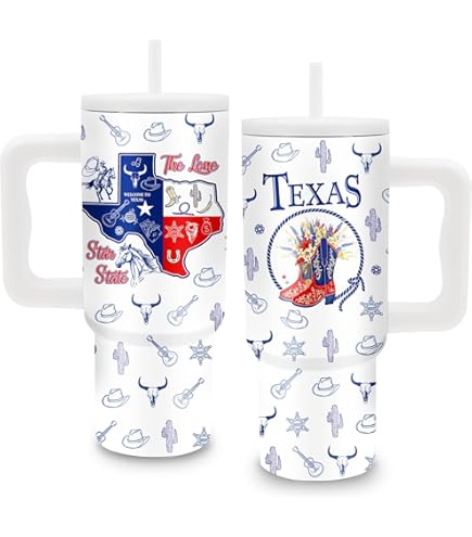 Amazon.com: Onebttl Texas Gifts for Men Women, Texas Themed Souvenirs Travel  Homesick Gift, Stainless Steel Beer Stein Tumbler, 24oz Beer Mug with Lid :  Home & Kitchen