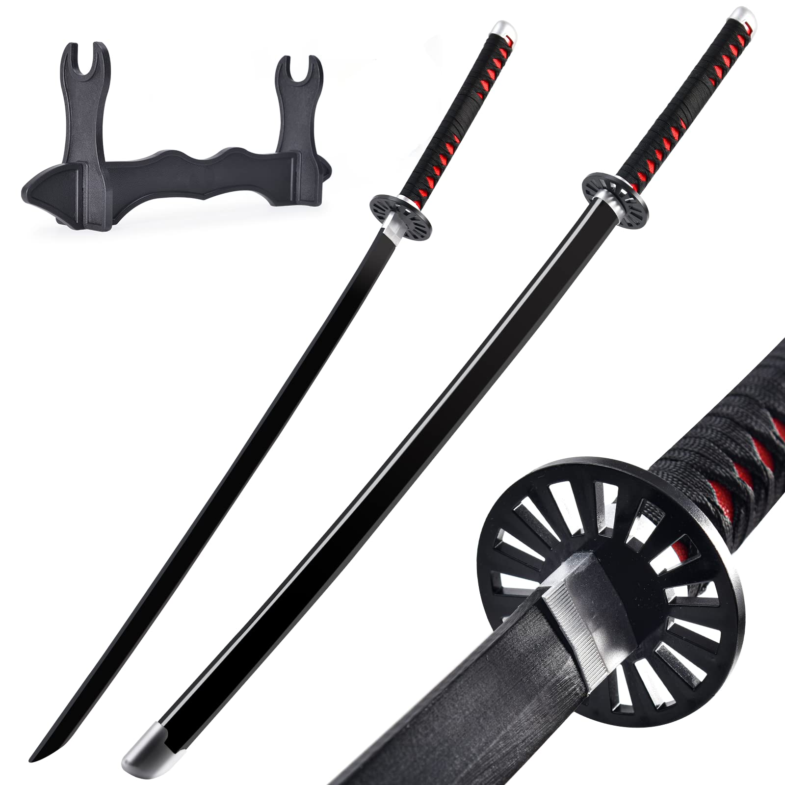 Photo 1 of Anime Tanjiro Sword - 41 inch, Demon Slayer Sword, Fake Tanjiro Katana with Stand, Demon Slayer Katana