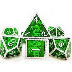 HAOMEJA Dragon Metal DND Dice Set D&D Dice Dungeons