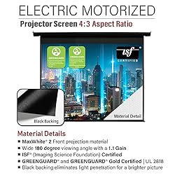 Akia Screens 104 inch Motorized Electric Remote