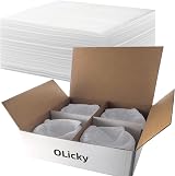 Olicky 100 Pcs Foam Packing Bags 30x30cm Wrap Pouches Cushion Protect Fragile view 3