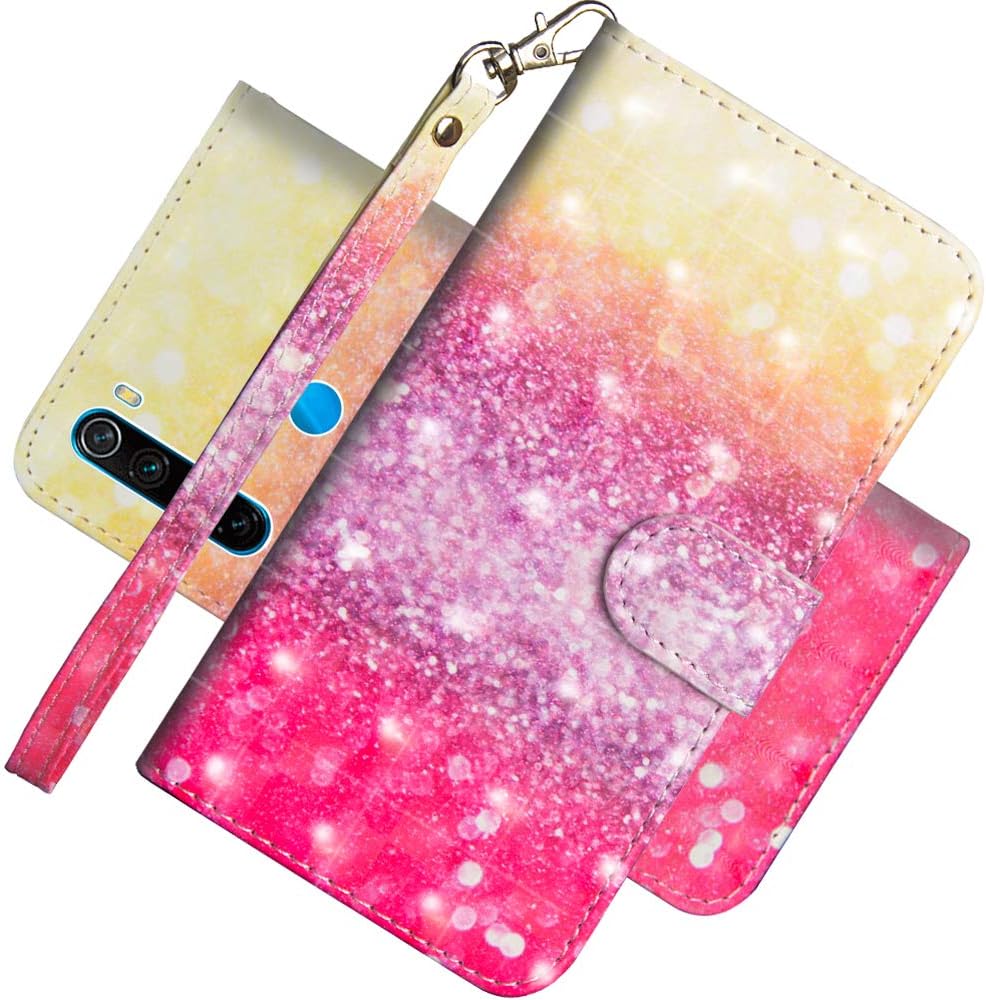 EMAXELER Xiaomi Redmi Note 8 Case Cover 3D Full Stylish PU Leather Flip Wallet Shockproof Bookstyle Case with Kickstand Credit Cards Slot Stand for Xiaomi Redmi Note 8 YX 3D: Gradient