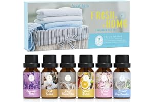 SoulOrigin Clean Essential Oils Set, Fragrance Oil Set for Oil Diffusers with Multiple Flavors, Candle Making 6x10ml- Lavende