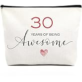 fkovcdy 30th Birthday Gifts for Women: Multipurpose Travel Makeup Bag - Multicolor, Waterproof, Large Capacity