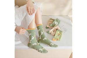 Cute Holiday Crew Socks for Women Easter Bunny Bee Floral Mom Gift Socks Funny Novelty Casual Cotton Socks