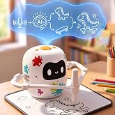 Mewaii Drawing Robot for Kids, AI Robot with Voice-Activated, Learning Toys | Say an idea, watch AI draw it, then color and create&mdash;a creative companion for kids ages 4-12, imagination birthday gifts