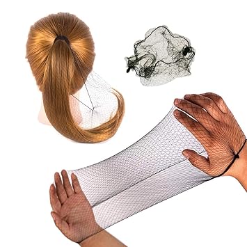 Amazon Com 50pcs Hair Nets Invisible Elastic Edge Mesh Bun Hair