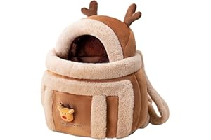 Dog Carrier Bag - Pet Plush Elk Shape Backpack - Large Capacity Kitten Outgoing Backpack | for Travel Hiking Outdoor Airplane