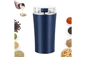 Household Superfine Grinder - Multi-Grain Blending & Powdering Machine, One Touch Electric Coffee Bean Grinder, Stainless Spi
