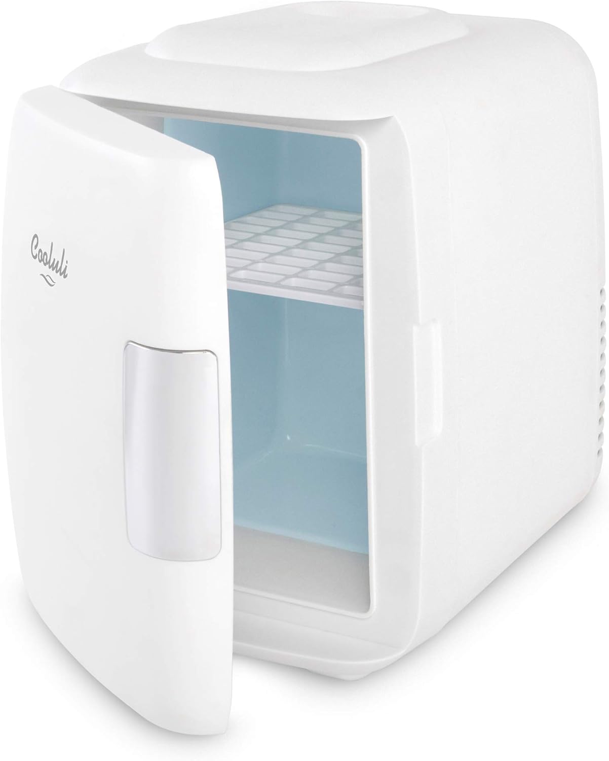 Cooluli Mini Fridge Electric Cooler and Warmer (4 Liter / 6 Can): AC/DC Portable Thermoelectric System w/ Exclusive On the Go USB Power Bank Option (White): Kitchen & Dining