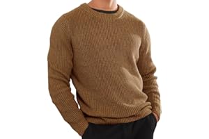 Askyrose Men's Pullover Sweater Crewneck Sweater Classic Knit Long Sleeve Casual Sweaters Soft Pullover Tops