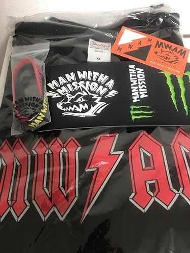Amazon Man With A Mission マンウィズ 18 スプリング ツアー Tシャツ 大阪限定 Xlサイズ ジャンケンジョニー カラー ラバーバンド ステッカーセット アイドル 芸能人グッズ 通販