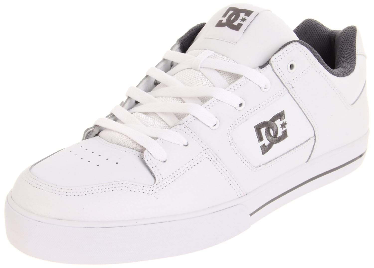 DC Men�s Pure Action Sports Shoe,White/Battleship/White,14