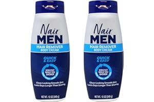 Nair Hair Remover for Men Hair Remover Body Cream, 12 oz (2-Pack)