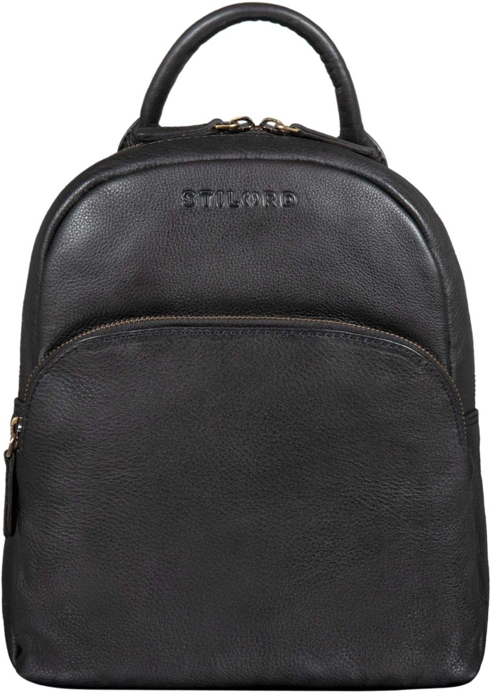 STILORD "Ruby" Daypack Ladies Leather Backpack Small Leather Rucksack Vintage Handbag City Daypack for Going Out Shopping Pack S Genuine Leather Colour:Black - Image 4