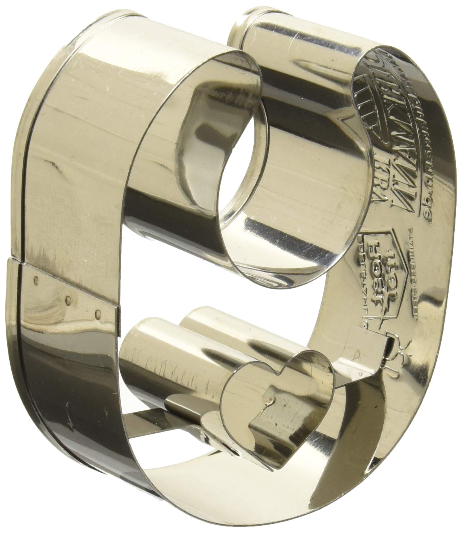 RBV Birkmann Ausstechform Lätzchen, 6 cm, Ausstecher Edelstahl rostfrei, Baby