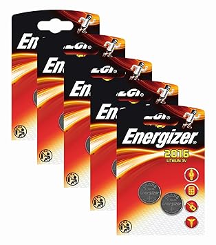 Energizer CR 2016 Lithium Batterie (3 Volt, 5x 2er Pack)