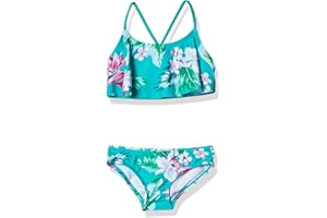 Kanu Surf Girls' Alania Flounce Bikini Beach Sport 2 Piece Swimsuit