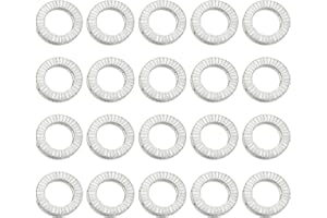 PATIKIL Wedge Locking Washers, 20 Pack Manganese Steel Vibration Resistant Safety Washers for M8 Bolts Screw (8.6 x 13.5 mm I