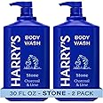 Harry's Men's Body Wash with Pump- Stone - (2 Pack) 30 fl oz - Shower Gel for Men - No Parabens, Sulfates, or Dyes