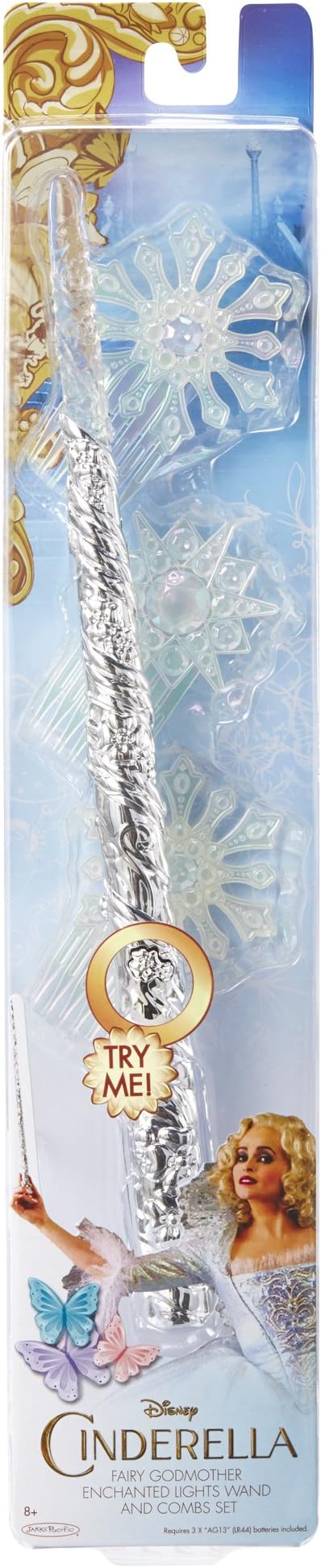 Amazon ディズニー 映画 シンデレラ フェアリーゴッドマザー 魅惑の ワンド コーム セット 子供用 魔法使い 杖 くし おもちゃ おもちゃ