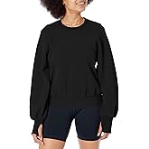 Sweaty Betty womens Compass Sherpa Fleece Long Sleeve Crewneck Sweatshirt