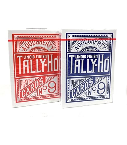 Amazon.com: 2 Decks of TALLY HO No 9 Original Fan Back
