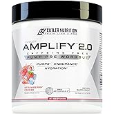 Cutler Nutrition Amplify Pump Pre Workout Caffeine Free Nitric Oxide Booster containing Arginine and Citrulline Pre-Workout for Maximum Pumps Flavor Strawberry