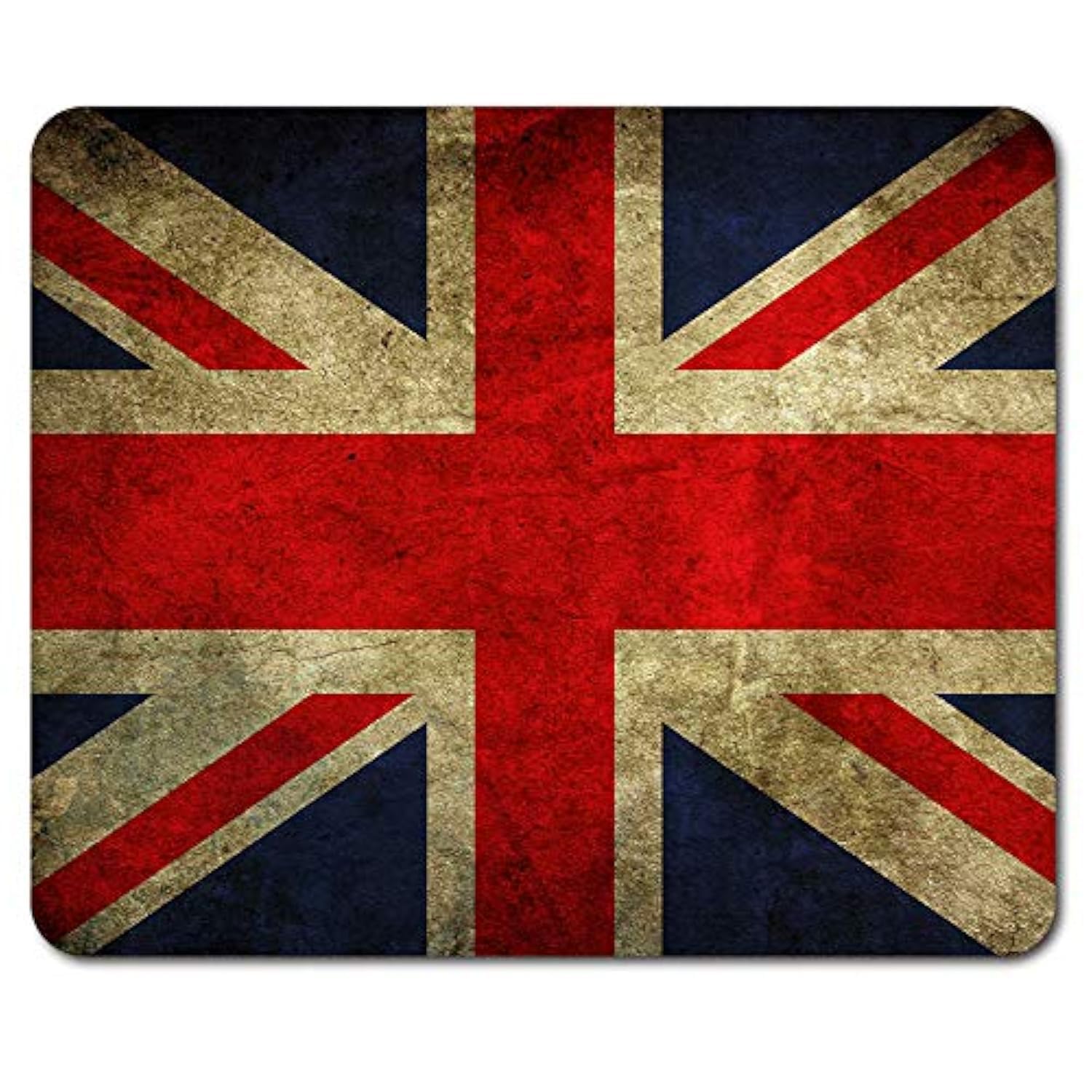 Destination Vinyl Ltd Vintage Union Jack Mouse Mat Pad - Rustic Distressed Flag United Kingdom UK London Royal England #8887