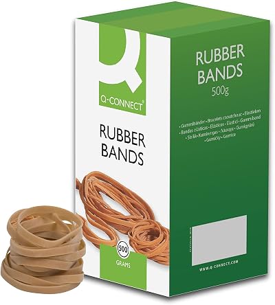 Q-Connect Rubber Bands No.38 152.4 x 3.2 mm 500 g KF10544