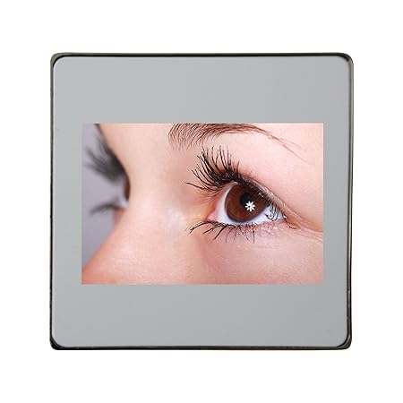 Beautiful, close-up, ojos, cejas Metal cuadrado imán para nevera ...