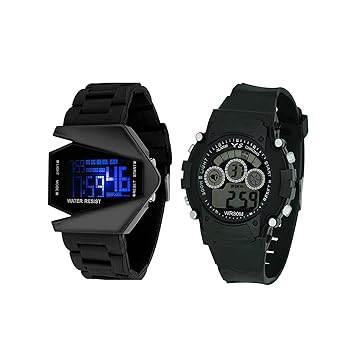 Swadesi Stuff New Arrival Multi Color Premium Quality Kids Digital Watch Combo for Boys and Children