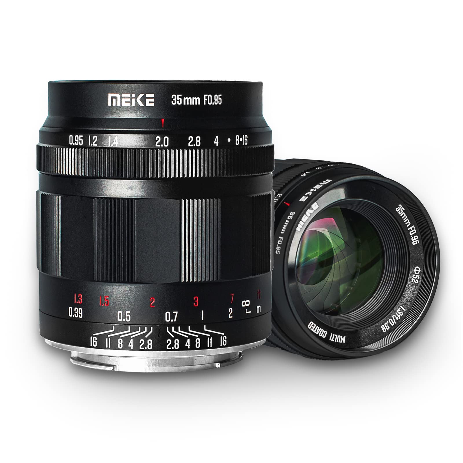 Meike 35mm f0.95 RF-Mount Fixed Manual Focus Lenses Large Aperture APS-C Lens Compatible with Canon EOS-R EOS-RP R5 R5C R6 R7 R10 Mirrorless Camera