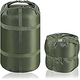NewShot Compression Stuff Sack, Ultralight Portable Sleeping Bag Compression Sack, 15L/27L/45L Sleeping Bag Stuff Sack, Space-Saving Storage Sack for Backpacking, Camping, Hiking, Travel -M