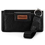 X Wrangler Black Minimalist Wallet for Women Ladies