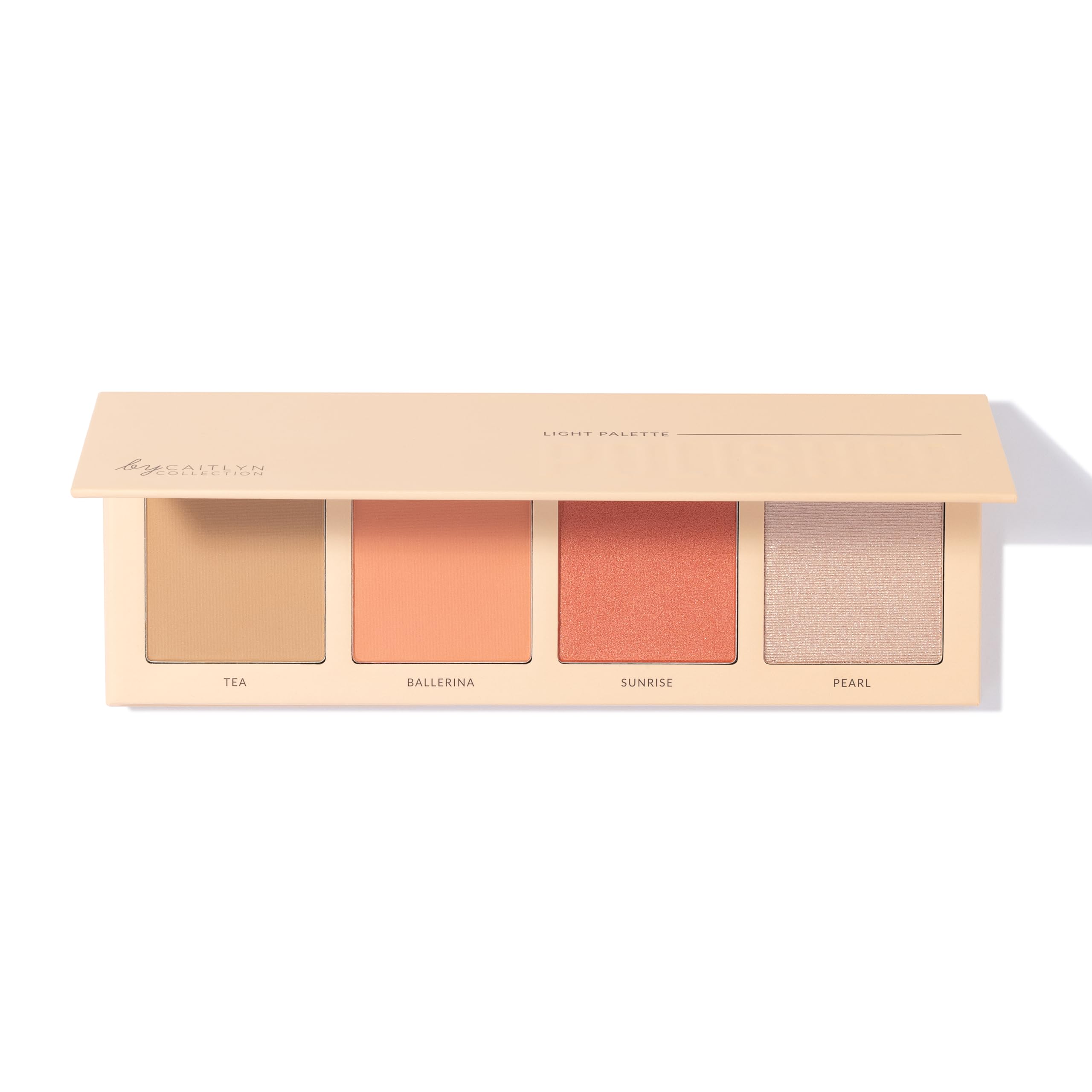 By Caitlyn Collection Polished Face Palette - A 4-In-1 Contour, Blusher & Highlighter Palette. Available In 3 Shade Ranges. (Light)