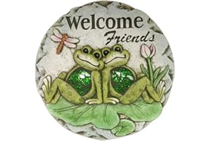 Comfy Hour Farmhouse Collection 10" Two Frogs, Garden Stepping Stone, Concrete