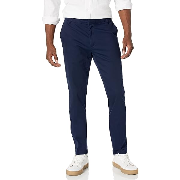 amazon essentials men's slim fit flat front dress pants Amazon Essentials - Brandclub