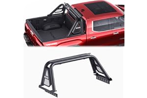 IIIREENO Black Roll Bar Sport Bar Compatible with Full Size Pickup Truck (RB08-Roll Bar for Truck)