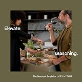 LARS NYSØM Salt and Pepper Grinder Set Stainless Steel Adjustable Ceramic view 3